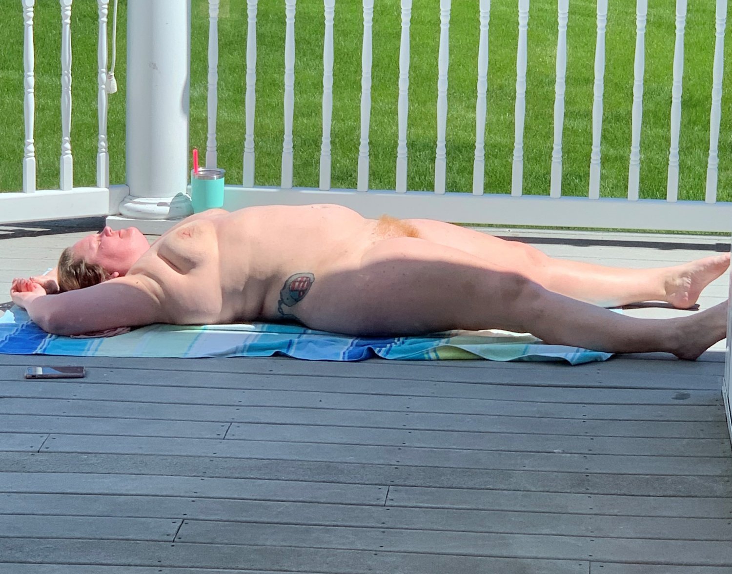 thick mature ginger sunbaking #0tFSCBZp